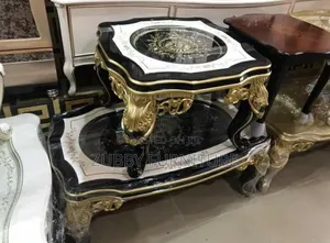 Imported Royal Turkey Center Table With 2 Side Stools