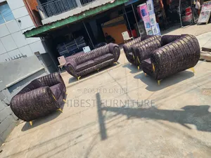 Fabric Seven Seaters Sofa Chairs.