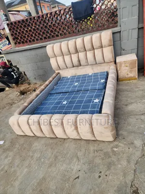 Brand New Bubble 4.5by6 Bed With a Side Drawer
