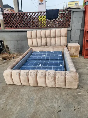 Standard Queen Size Padded Bed.