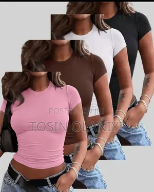 Ladies Shortsleeve Basic Tops (Nigerian Made)