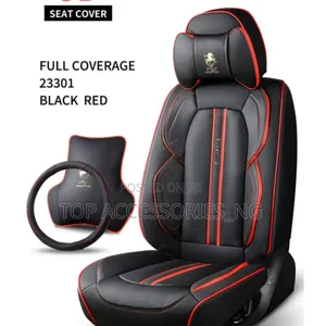Black Touch of Red Seat Cover for Cars Suv and Jeep