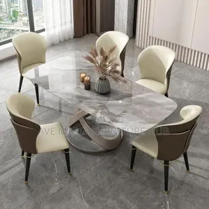 Classic Marble Dinning Table and Chairs