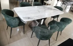 Classic Marble Dinning Table and Chairs.
