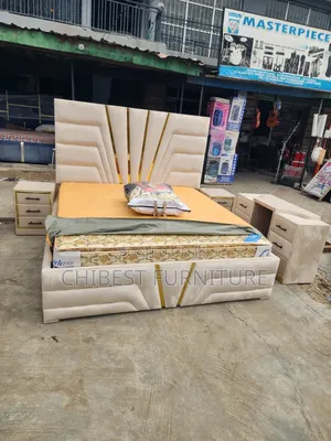 Cream Coloured 6by6 Set of Bed