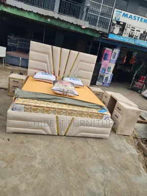 Six by Six Luxury Bed Frame With Other Accessories.