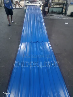 0.45 Long Span Design Aluminum Roofing Sheet Oven Baked Blue