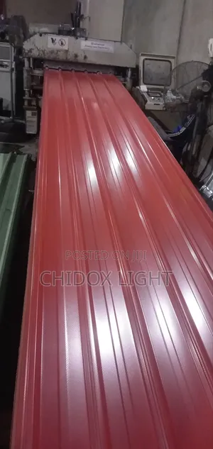 0.45 Long Span Design Aluminum Roofing Sheet Oven Baked Red