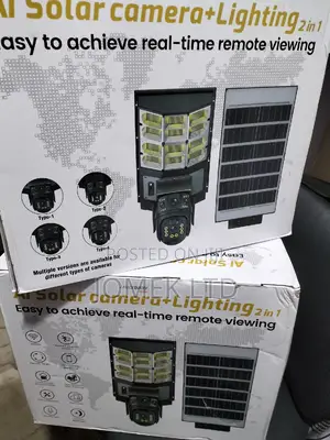 Solar Streetlight 8mp V380pro Ai PTZ Dual Lens Camera
