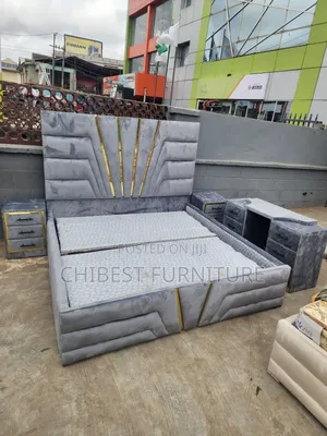 5ft Tall 6by6 Executive Bed Stand With Cupboards and Dresser