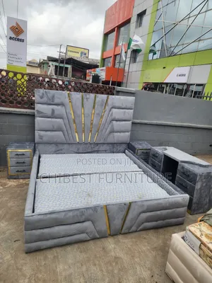 Brand New Upholstery 6by6 Bed Stand.