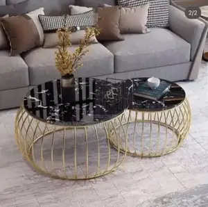 Classic Marble Center Table With Stool