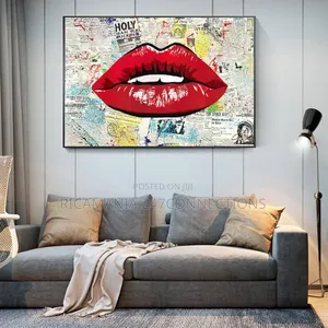 Red Lips Artistic Painting