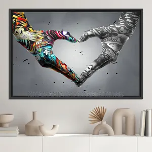 Multicolor Love Hands Paintings