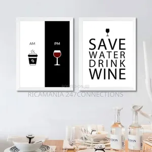Save Water Drink Wine Frames
