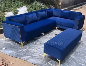 U-Shaped Custom Made Sofa + Ottoman Can Be Made in Colors