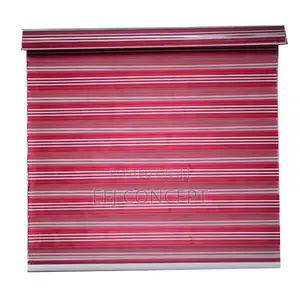 Red, White and Pink Day and Night Window Blind