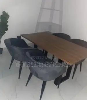 4seater Dining Chairs With Strongest Wooden Table Top