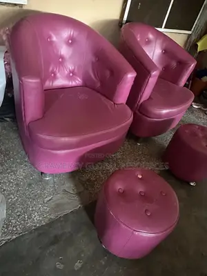 Fairly Used Set of Spa Pedicure Sofa and Ottoman Stool