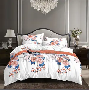 Multicolored Flower Bedsheets With Pillow Case