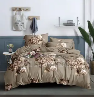 Brownish Colored Bedspread With Pillow Case