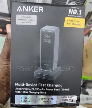 Anker Prime 27,650mah Power Bank (250w) With 100w Charging.