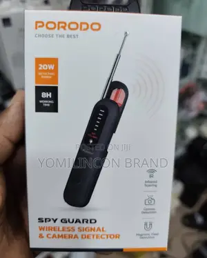 Porodo Spy Guard Wireless Signal Camera Detector - Black