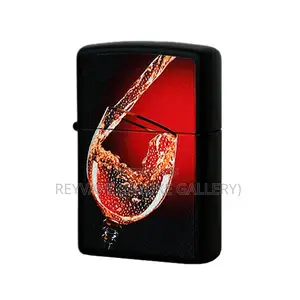 Zippo 28179 Champagne Glass Black Matte Lighter