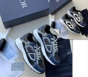 Christian Dior Micro Fiber B30 Blue X Multicolour Sneakers