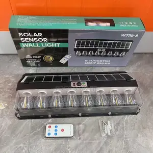 8 Bulb Sensor Security Light With Remote