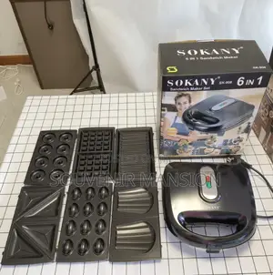 Sokany 6 in 1 Sandwich Maker