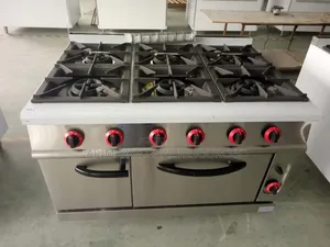 Industrial Cooker With Oven 6 Burners