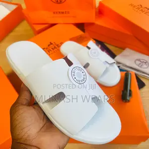 Hermes Calfskin Leather Slipers Collection