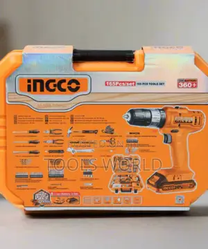 165-Piece Tool Set With 20v Cordless Impact Drill