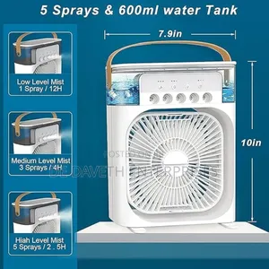 Rechargeable Ac Cooling Fan With Humidifier