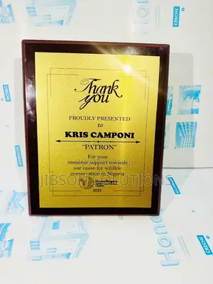 Wooden Plaque Award