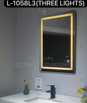 Three Lights Bathroom Mirror