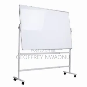 3x4ft Double-Sided Whiteboard With Built-in Mobile Stand