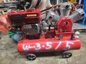 Double Tank Air Compressor With Diesel Engine