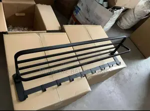 90cm Black Multiple Towel Rack With Hook