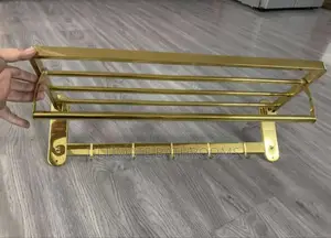 60cm Gold Bathroom Multiple Towel Hanger