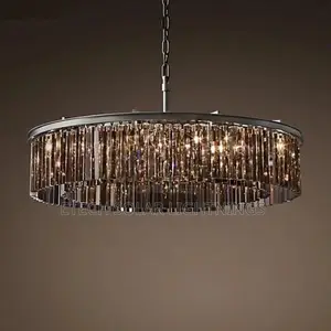 Luxury Modern Round Living Room Bedroom Home Crystal Light