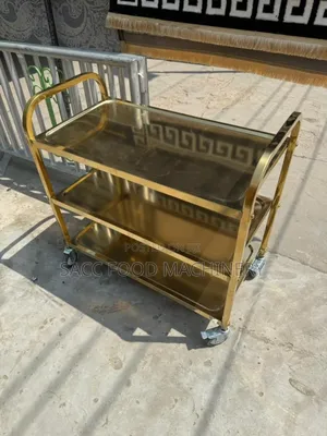 Food Trolley Gold (Length: 90cm)