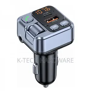 Poolee Bt55- Bluetooth Car Charger With Fm Transmitter,