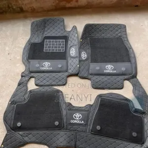 Branded Leather Tile Rug Mat