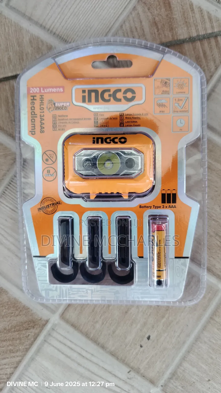 Ingco Hhl013aaa8 Head Lamp / Light
