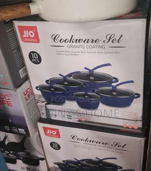Jio 10pcs Cookware Set Granite Coating
