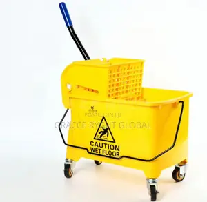 Industrial Trolley Wringer Mop Bucket