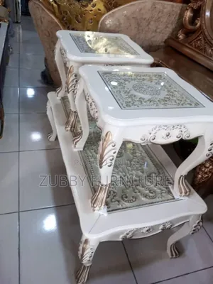 Imported Royal Turkey Center Table With 2 Side Stools