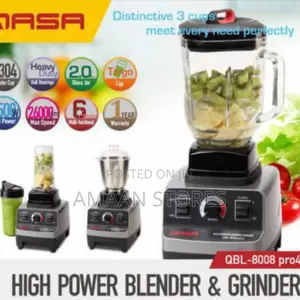 Qasa QBL-8008 Pro4 Blender Grinder – 1250w Heavy-Duty